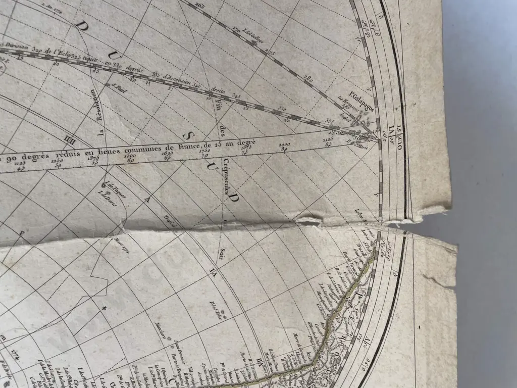 French 1774 Map - La Mappemonde Projettee Image 1++