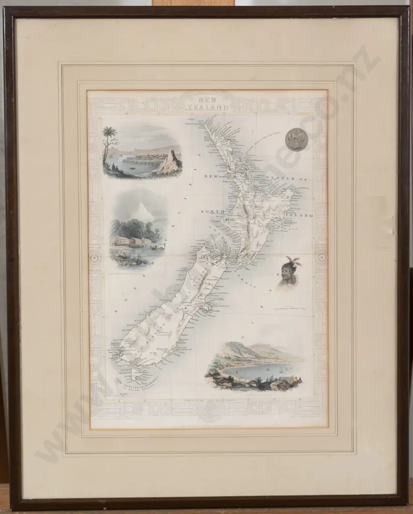 J Rapkin - A Map Of New Zealand (1851) Image 1++