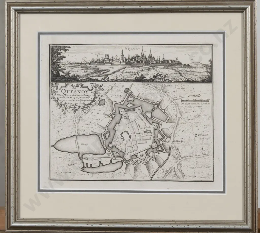 2 Small Antique European Maps Image 1++