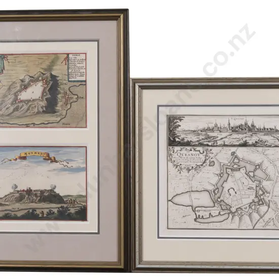 2 Small Antique European Maps