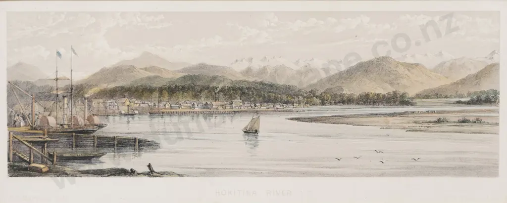 Three 19th Century New Zealand Coloured Prints After Brees & Barraud Image 1++