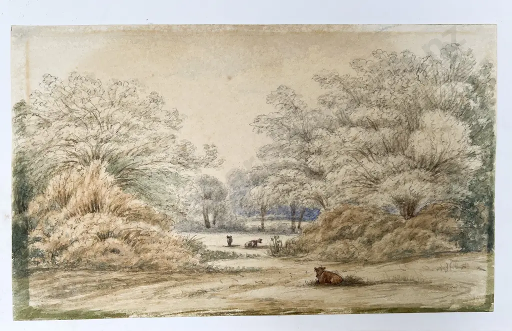 Francis Hamar Arden (1841-1899) Sketch Book 5 Watercolours & Pencil Sketch Image 1++