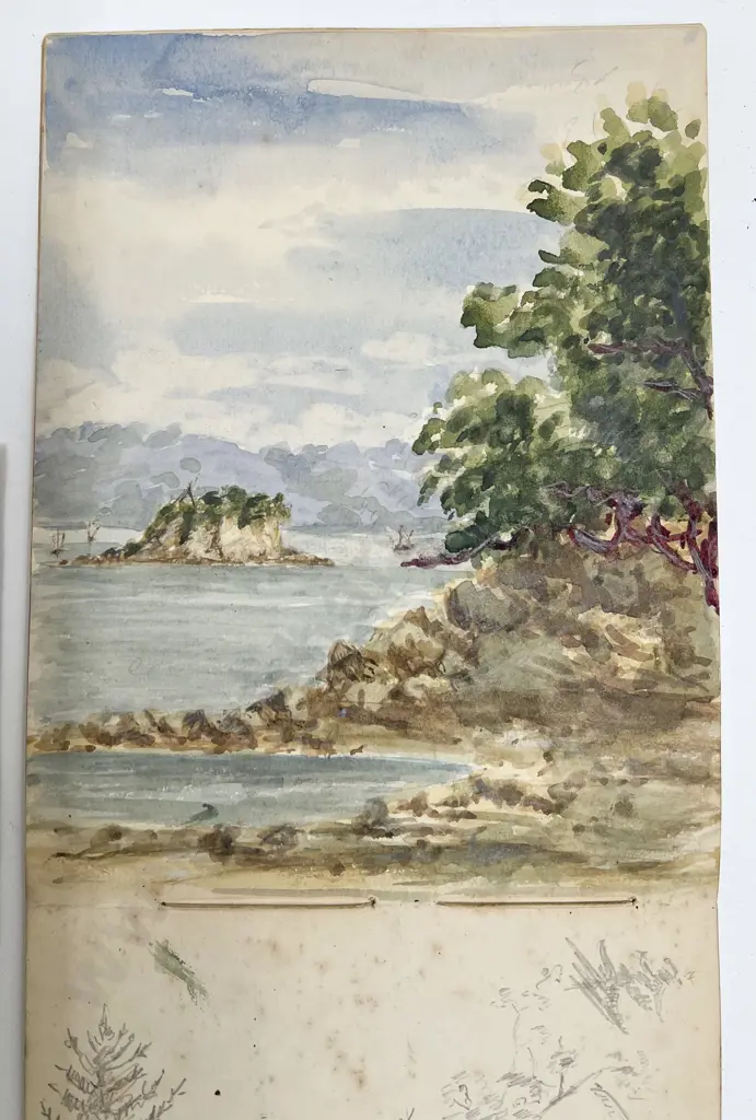 Francis Hamar Arden (1841-1899) Sketch Book 5 Watercolours & Pencil Sketch Image 1++