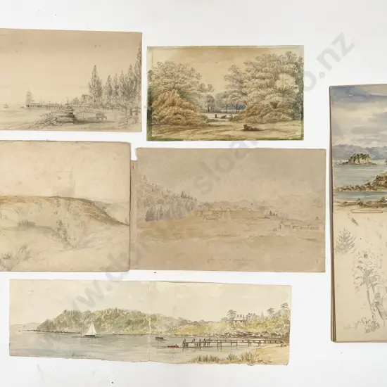 Francis Hamar Arden (1841-1899) Sketch Book 5 Watercolours & Pencil Sketch