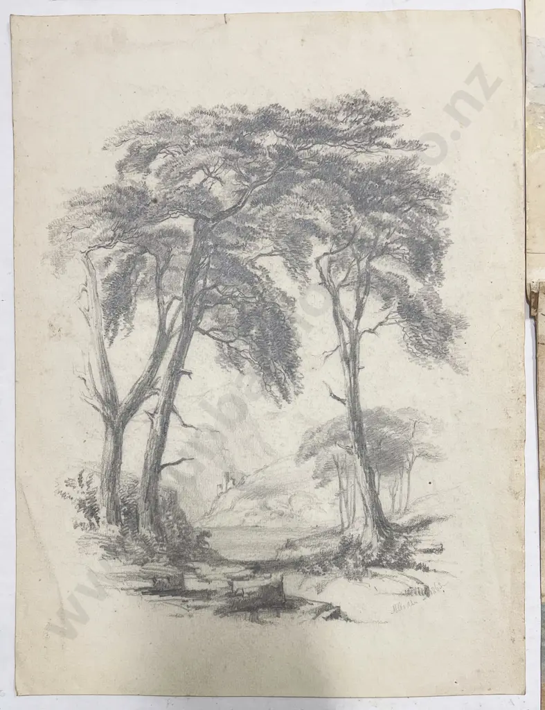 Francis & Hamar Humphrey Arden - 8 Unframed Watercolours & Sketches Image 1++