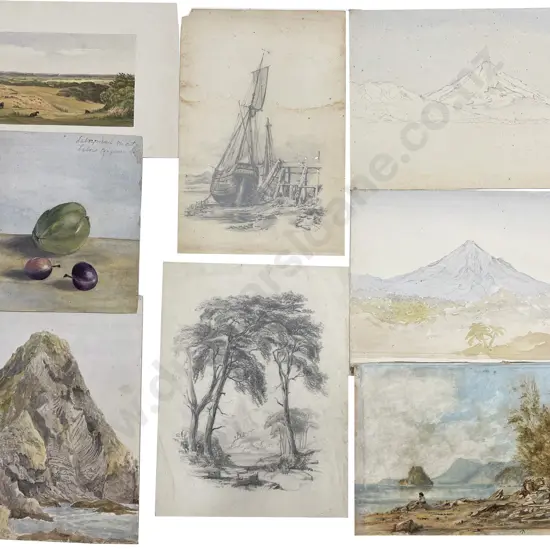 Francis & Hamar Humphrey Arden - 8 Unframed Watercolours & Sketches