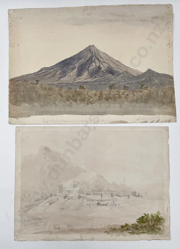 Francis Hamar Arden - A View of Omata Stockade New Plymouth Image 1++