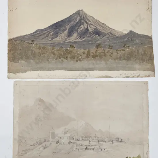 Francis Hamar Arden - A View of Omata Stockade New Plymouth