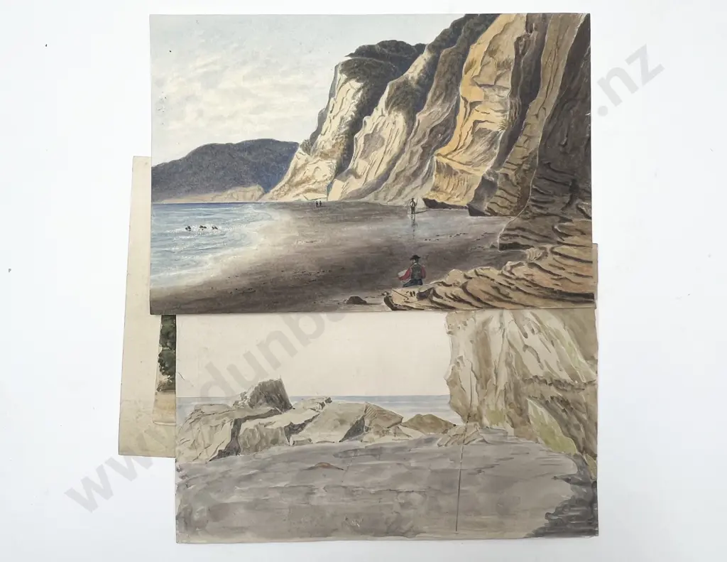 Francis & Hamar Humphrey Arden - 6 Small Unframed Watercolours & Sketches Image 1++