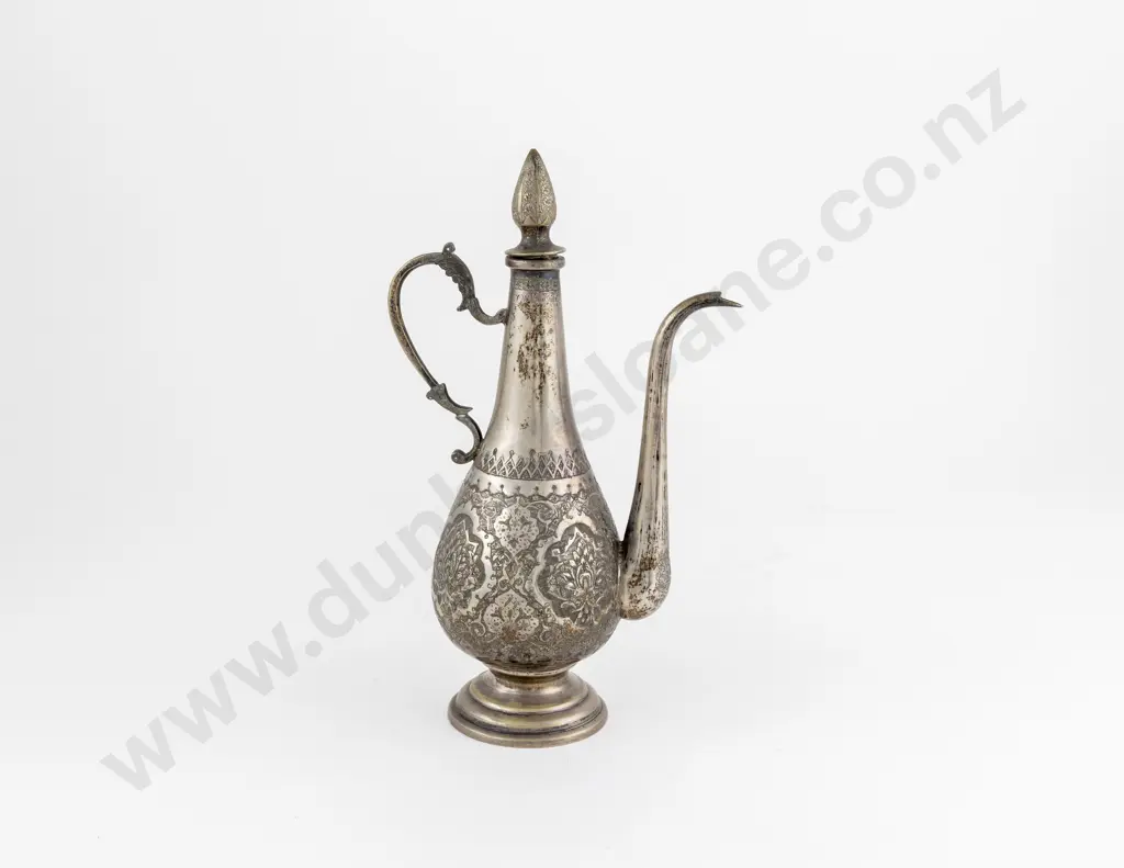 Small Middle Eastern Silver Coffee pot Image 1++