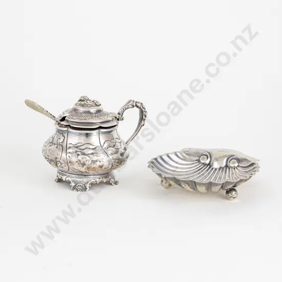 Geo V S/S Scallop Shaped Butter Dish