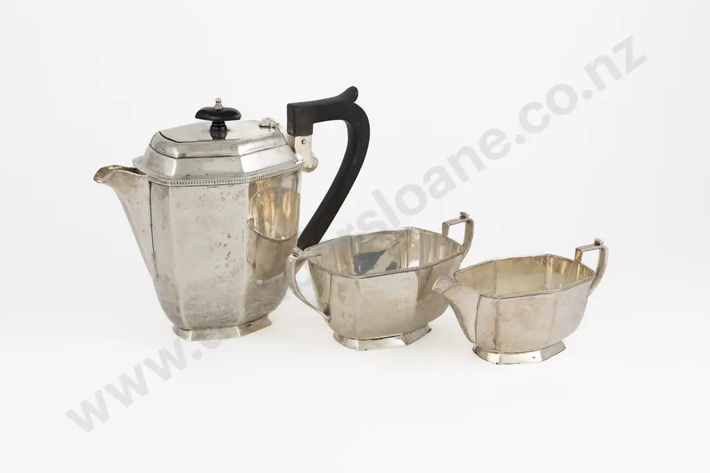 QEII S/S 3pce Coffee Set Image 1++