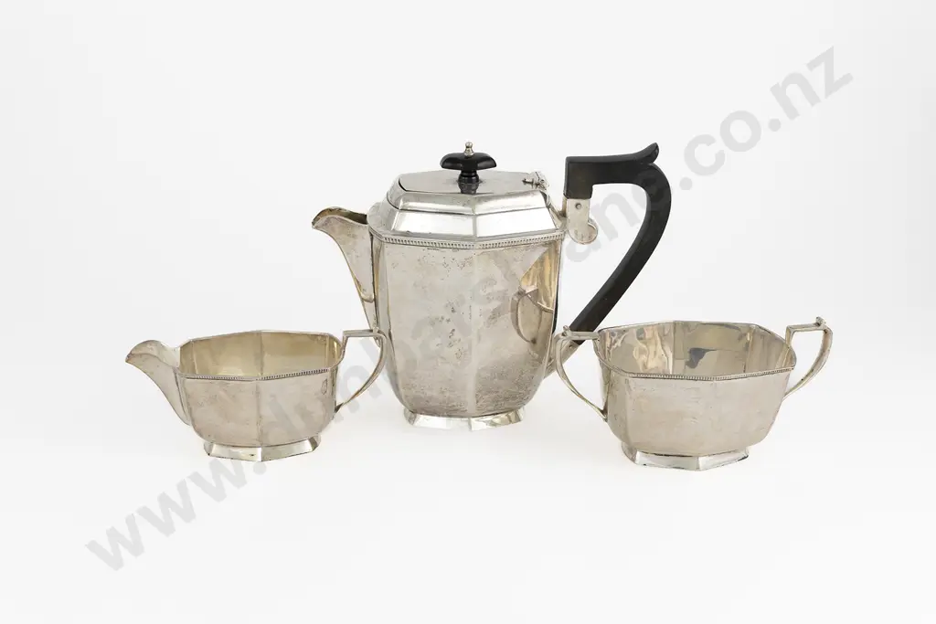 QEII S/S 3pce Coffee Set Image 1++