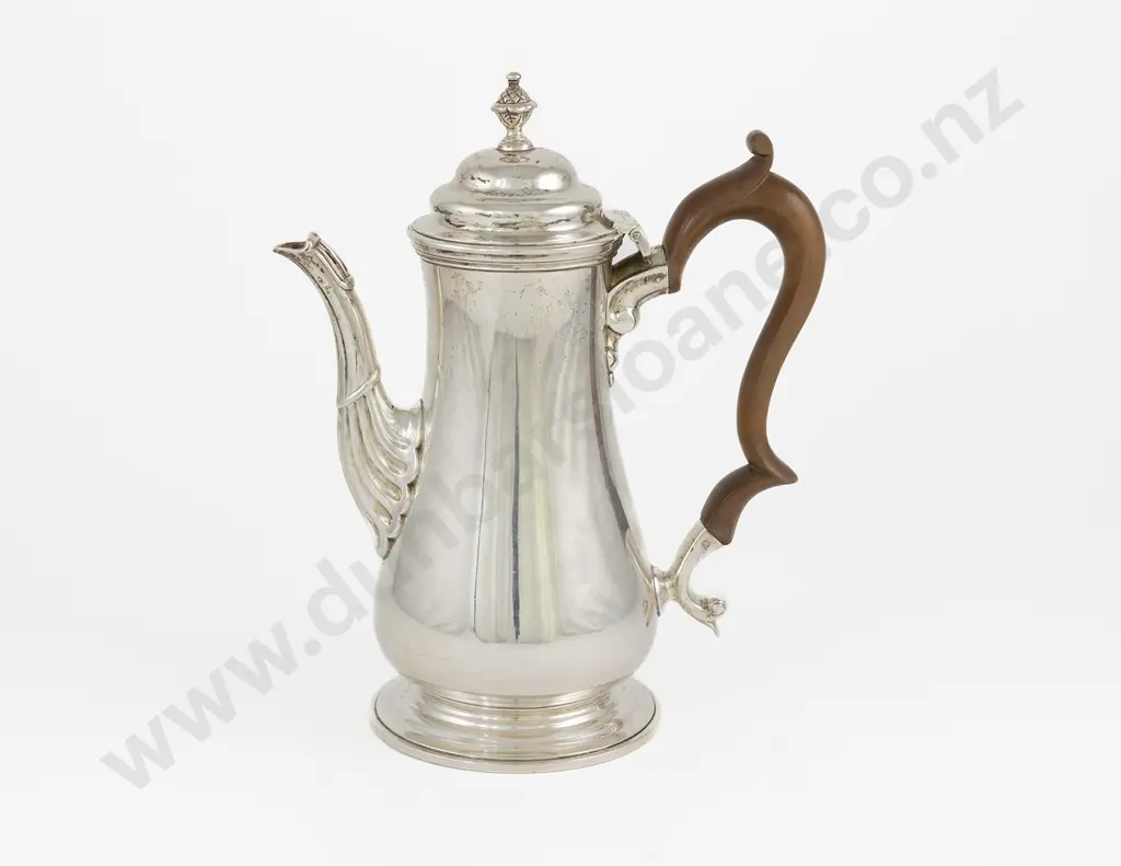Edw VII S/S Coffee Pot Image 1++