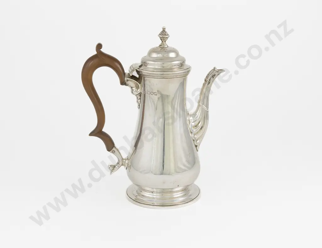 Edw VII S/S Coffee Pot Image 1++