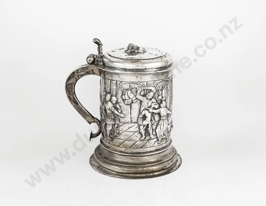 Large C19th European Silver Tankard Image 1++