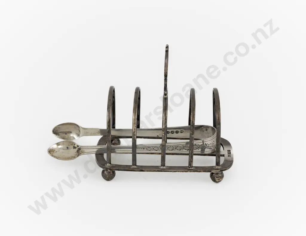 Geo V S/S Toast Rack By Walker & Hall Image 1++