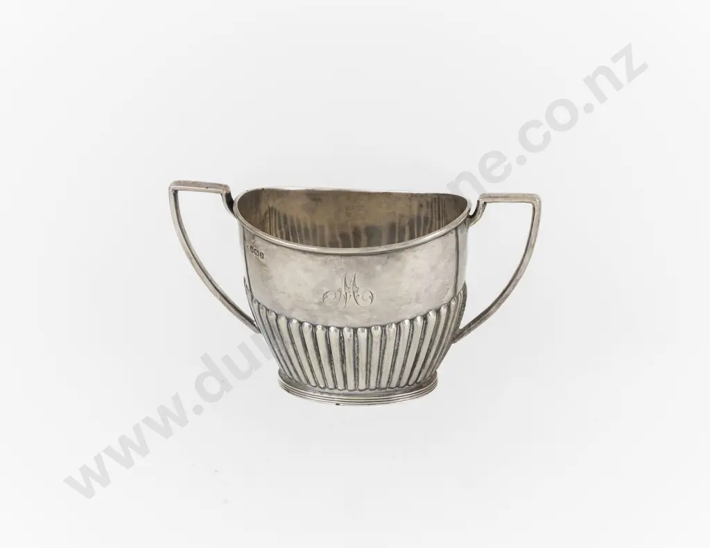 Vict Oval Two Handled Sugar Bowl Image 1++