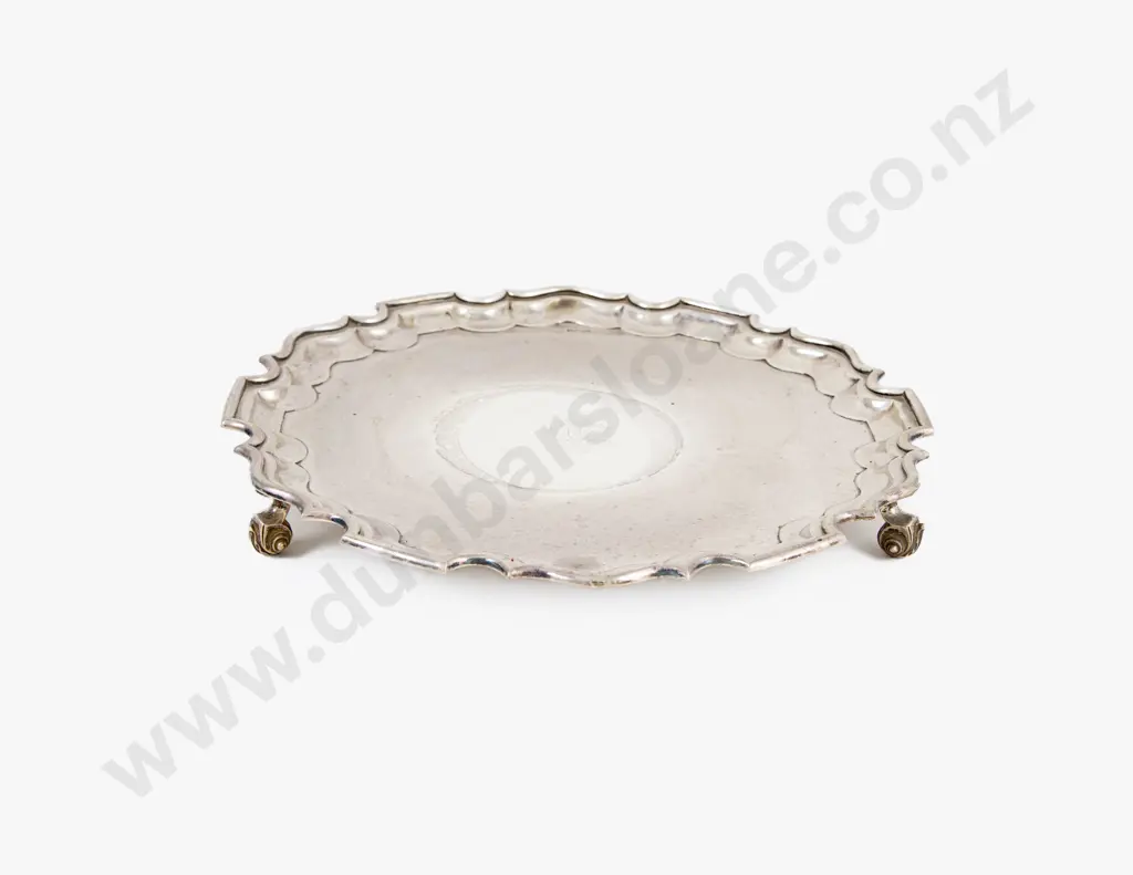 Geo V S/S Salver by Walker & Hall Image 1++