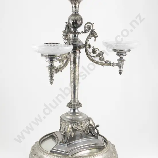 Attractive Large Vict Aesthetic Revival S/Plate Epergne
