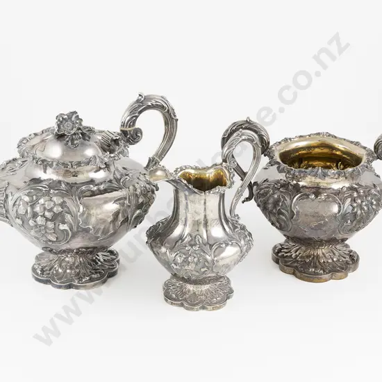 Fine Quality Early Vict S/S 3pce Teaset