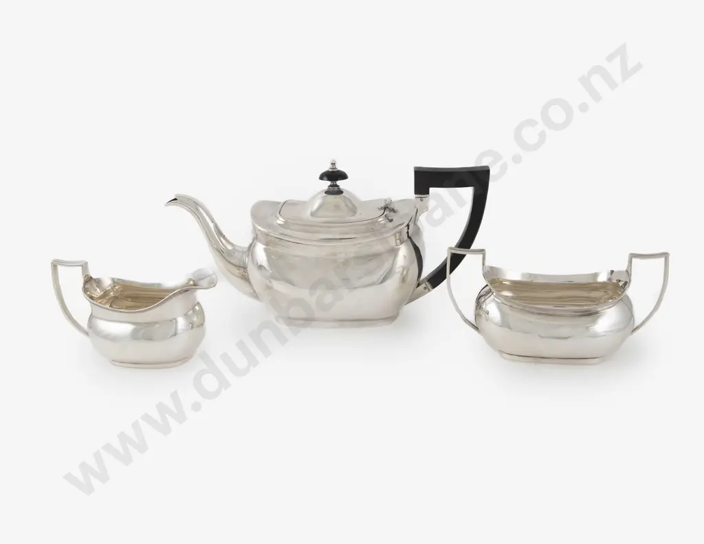 Geo VI S/S 3pce Teaset Image 1++