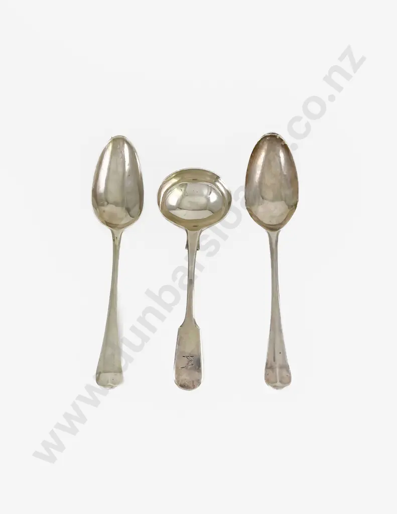 Pair Of Geo III S/S Tablespoons Image 1++
