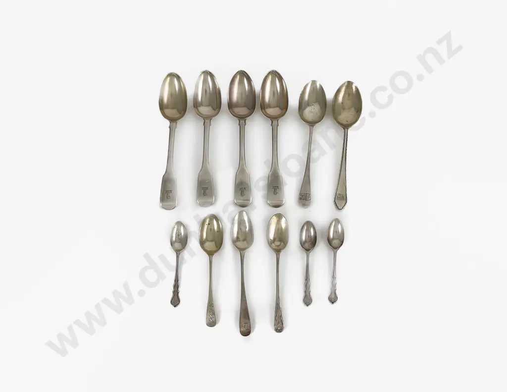Twelve Various S/S Spoons Image 1++
