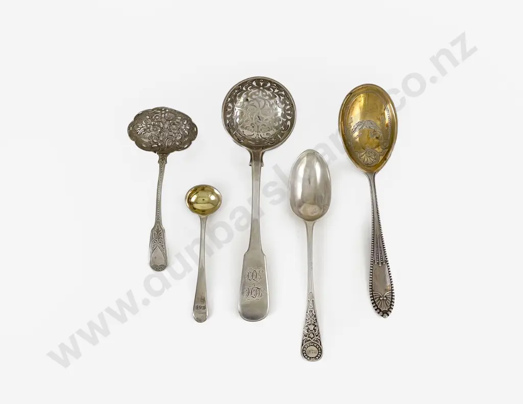 Five Various S/S Spoons Image 1++
