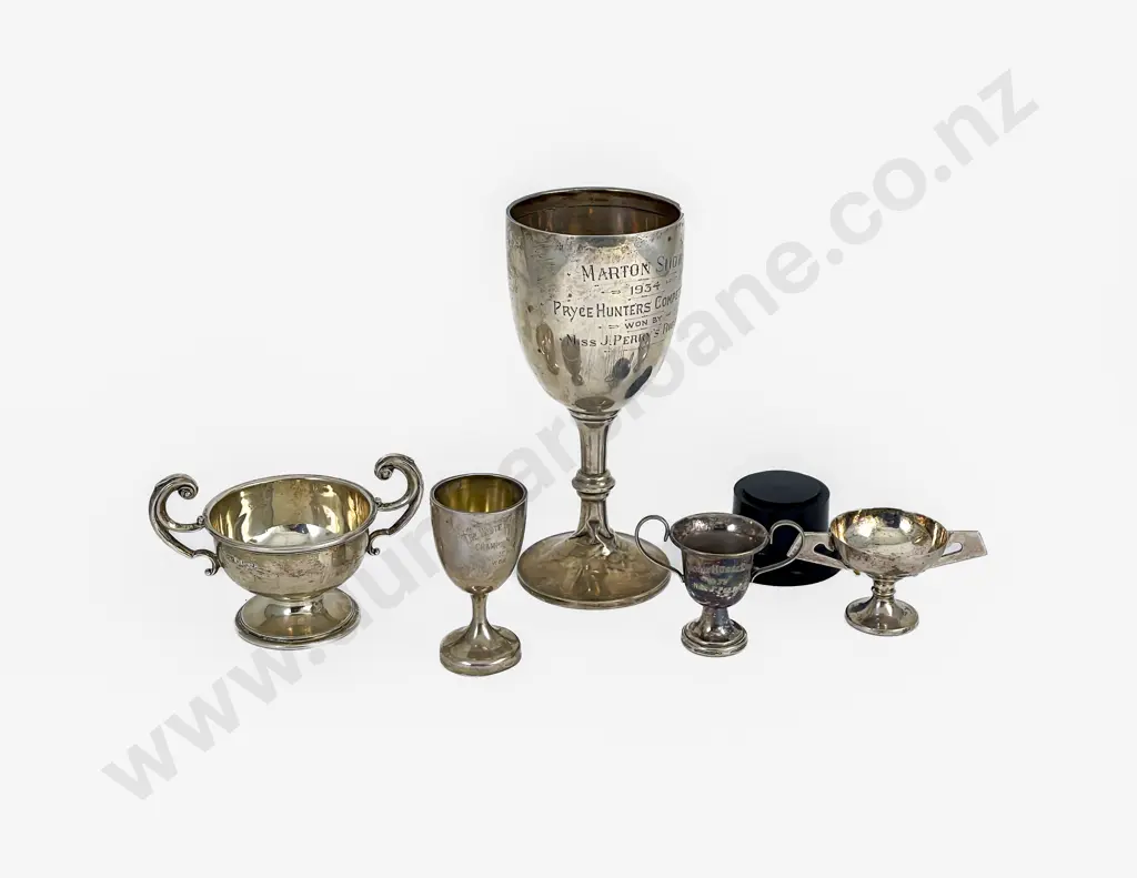 Six Various S/S Prize Cups Image 1++