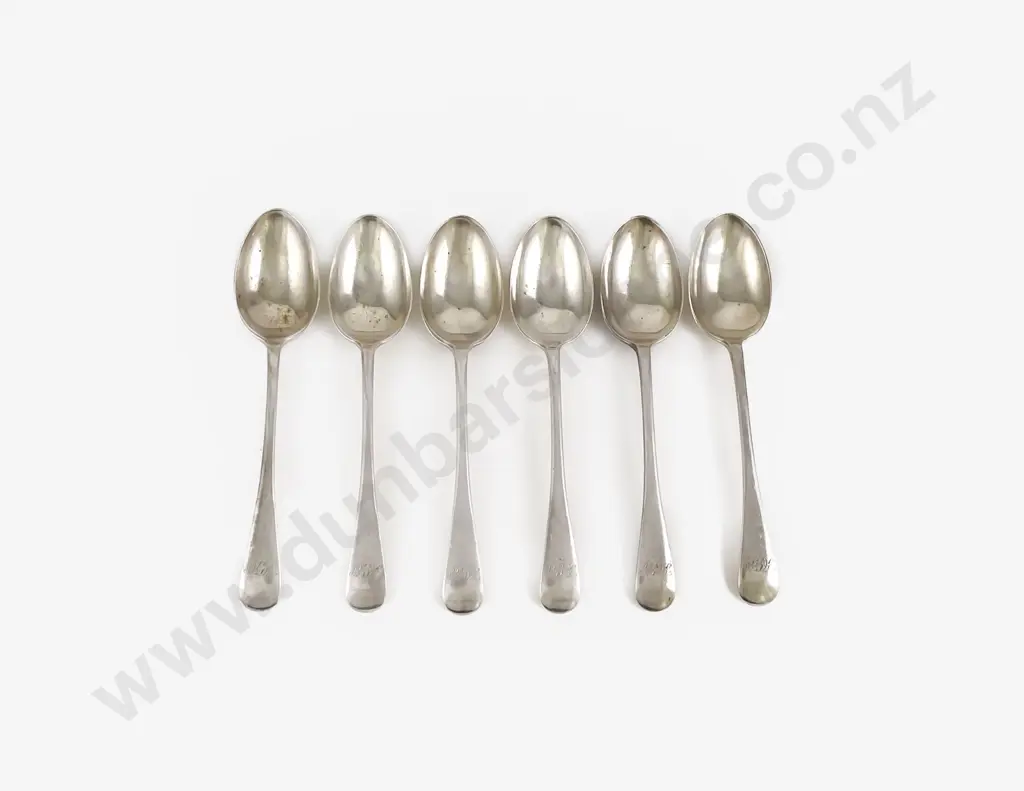 Set Of Six Vict S/S Dessert Spoons Image 1++