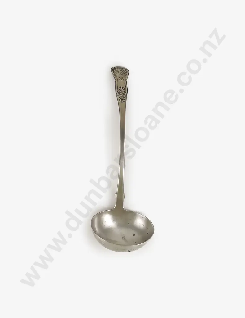 Wm IV Scottish S/S Soup Ladle Image 1++