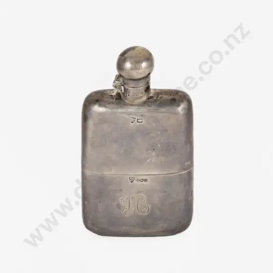 Edw VII S/S Hip Flask