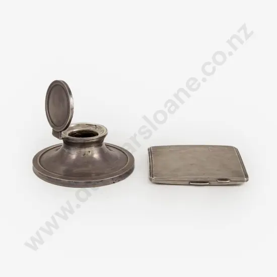 Geo V S/S Capstan Inkwell
