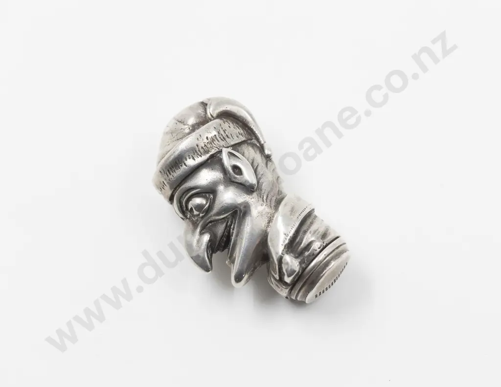 Unmarked Heavy Silver? Novelty Mr Punch Vesta Holder Image 1++