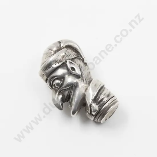 Unmarked Heavy Silver? Novelty Mr Punch Vesta Holder
