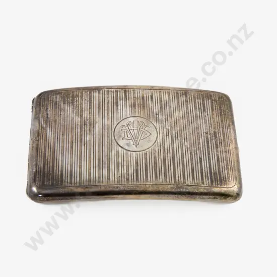 Edwardian S/S Slightly Curved Rectangular Cigarette Case