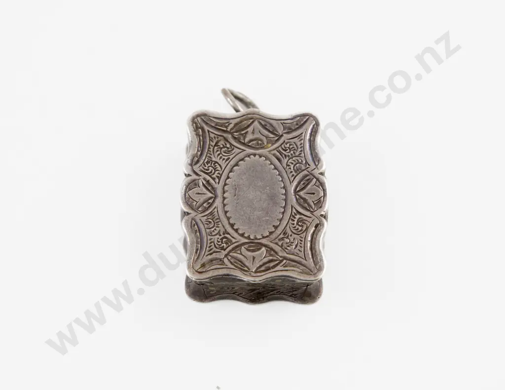 Victorian S/S Shaped Rectangular Vinaigrette Pendant Image 1++