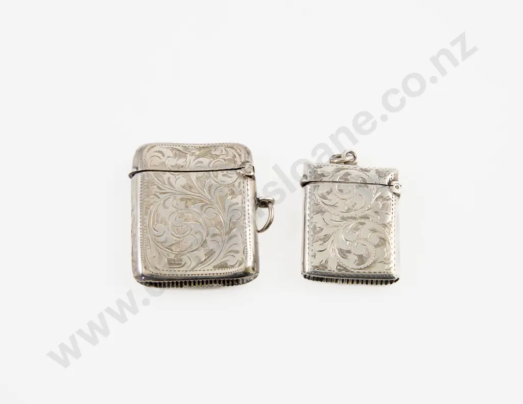 Two Edw VII S/S S/S Vesta Cases Image 1++