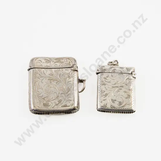 Two Edw VII S/S S/S Vesta Cases