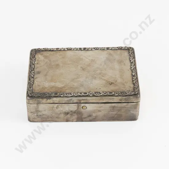 Edw VII S/S Cigarette Box By Mappin & Webb
