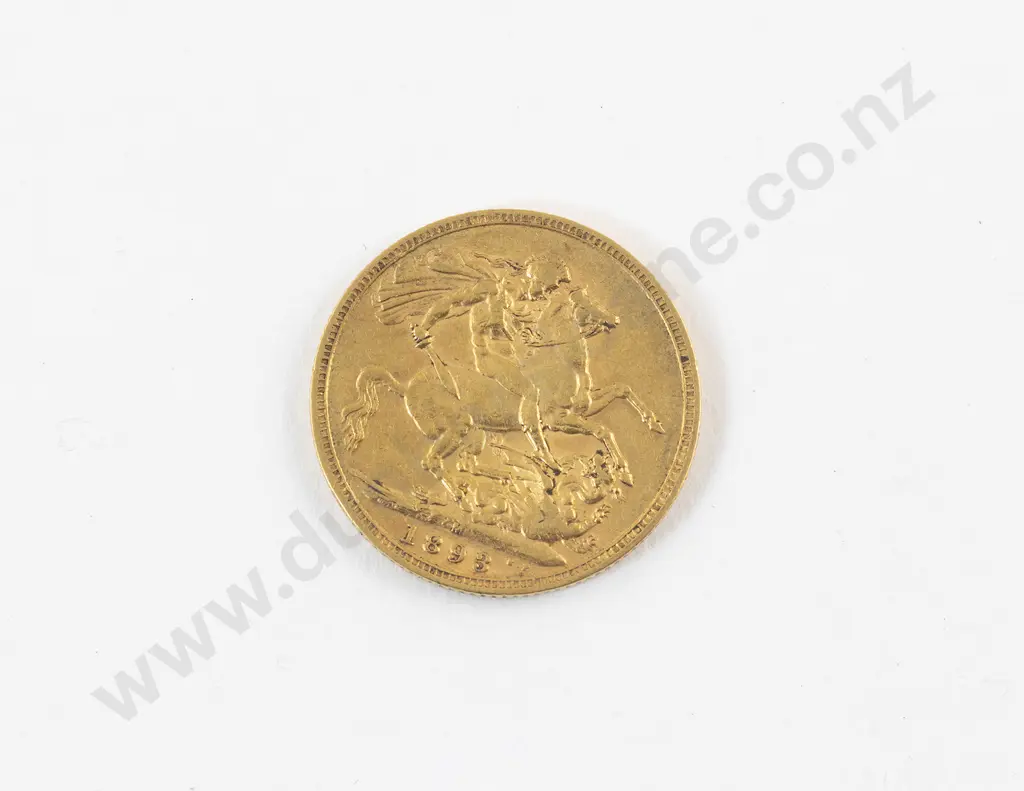 Victoria 1893 Full Gold Sovereign Image 1++