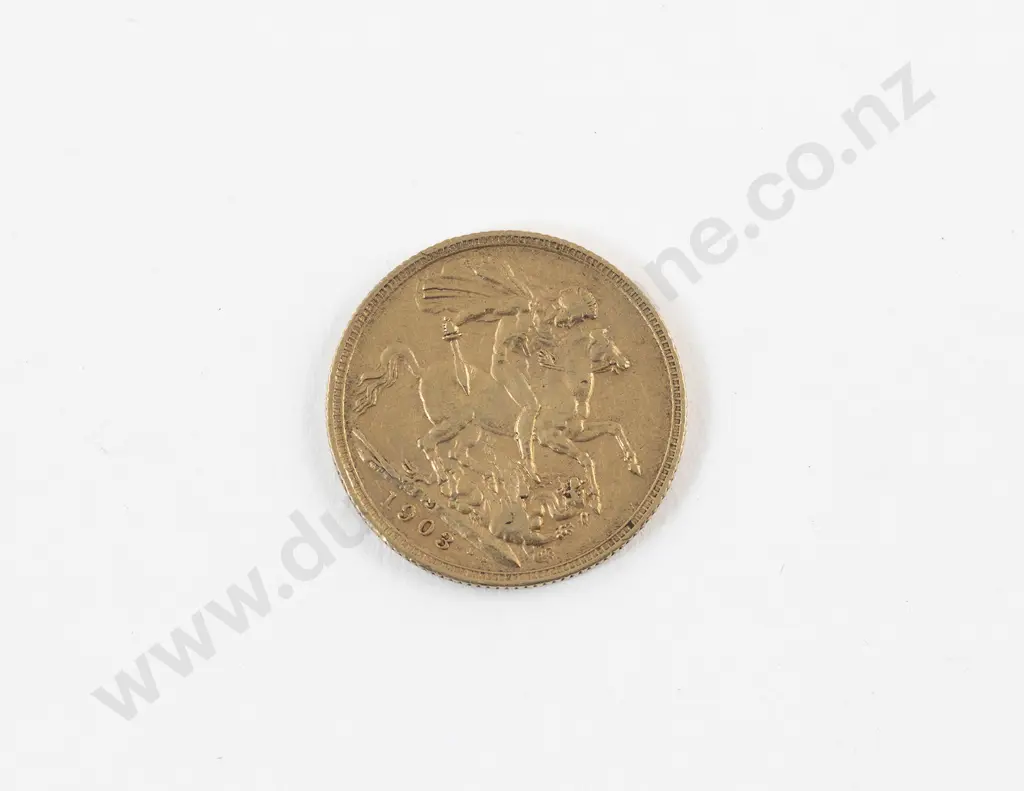 Edw VII 1903 Full Gold Sovereign Image 1++