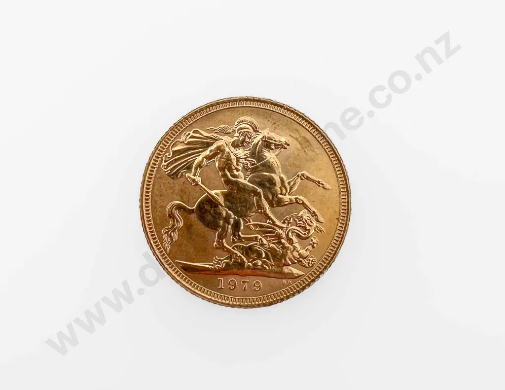 QEII 1979 Full Gold Sovereign Image 1++