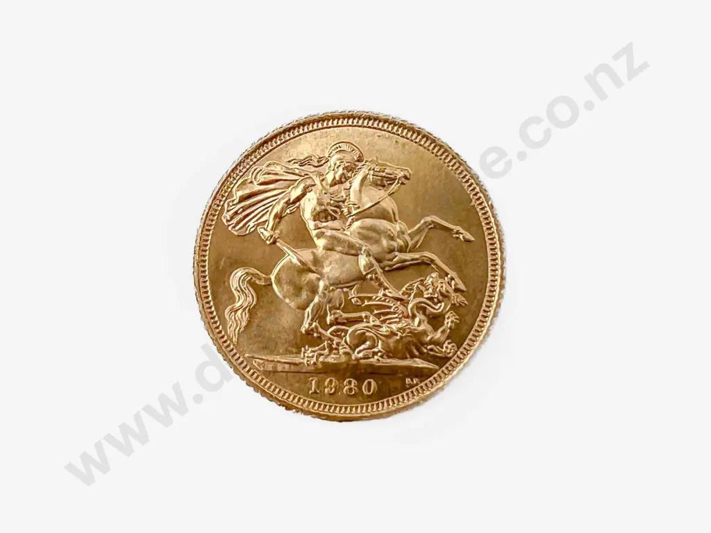 QEII 1980 Full Gold Sovereign Image 1++