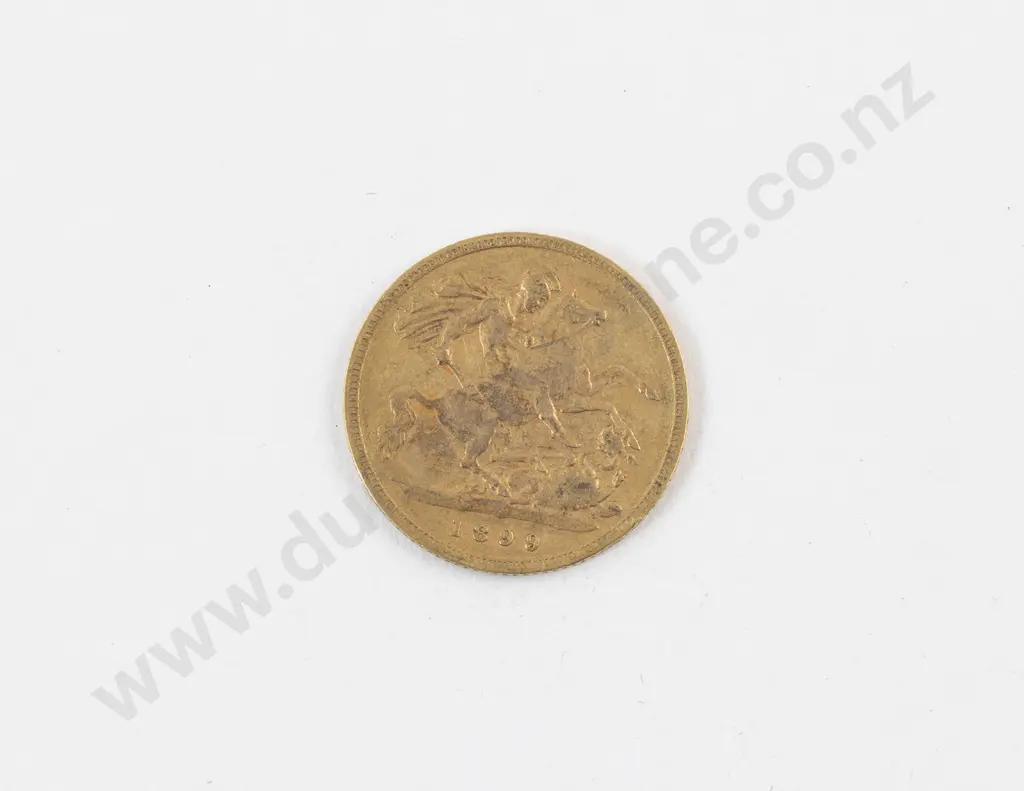 Vict 1899 Half Gold Sovereign Image 1++