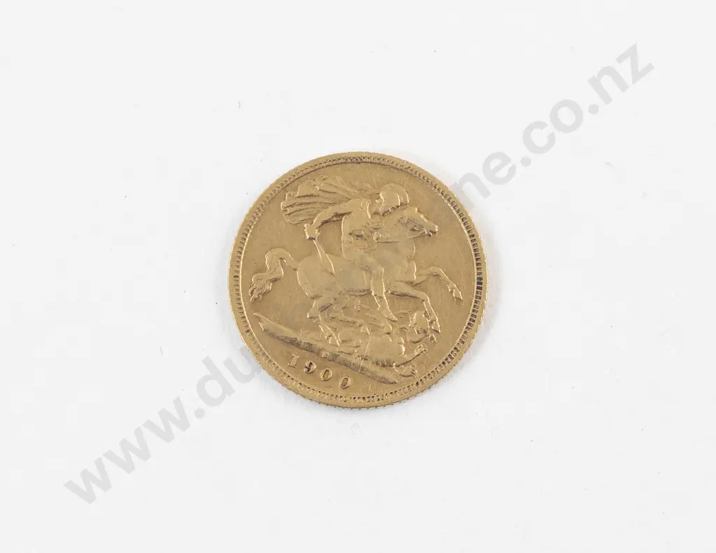 Vict 1900 Half Gold Sovereign Image 1++