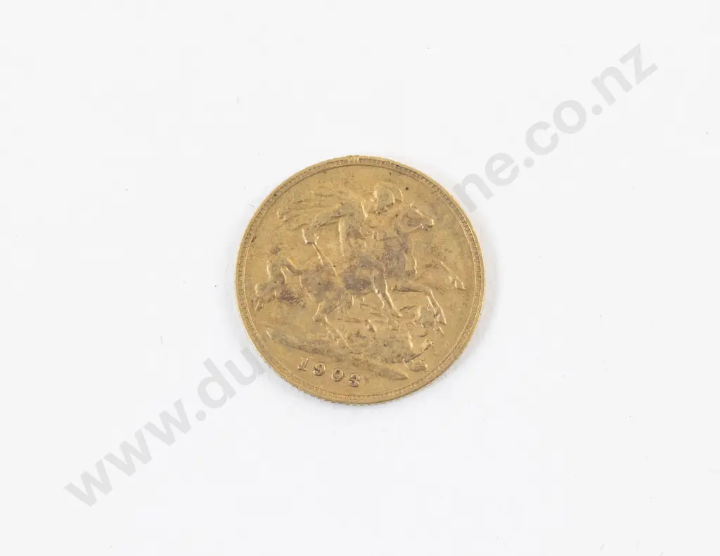 Edw VII 1903 Half Gold Sovereign Image 1++