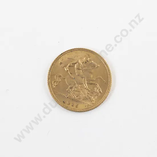 Geo V 1915 Half Gold Sovereign