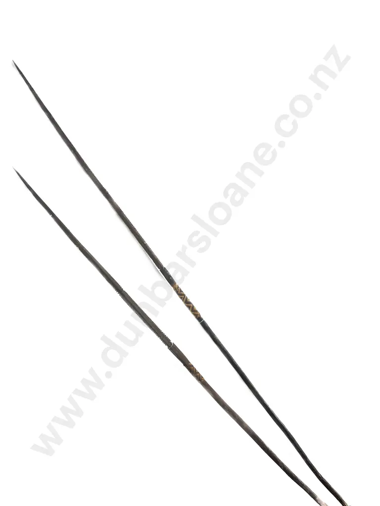 Two Ramu River Spears From Papua New Guinea Image 1++